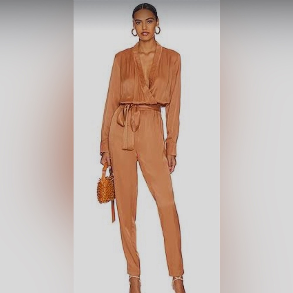 LBLC the Label Dede Jumpsuit in Rust